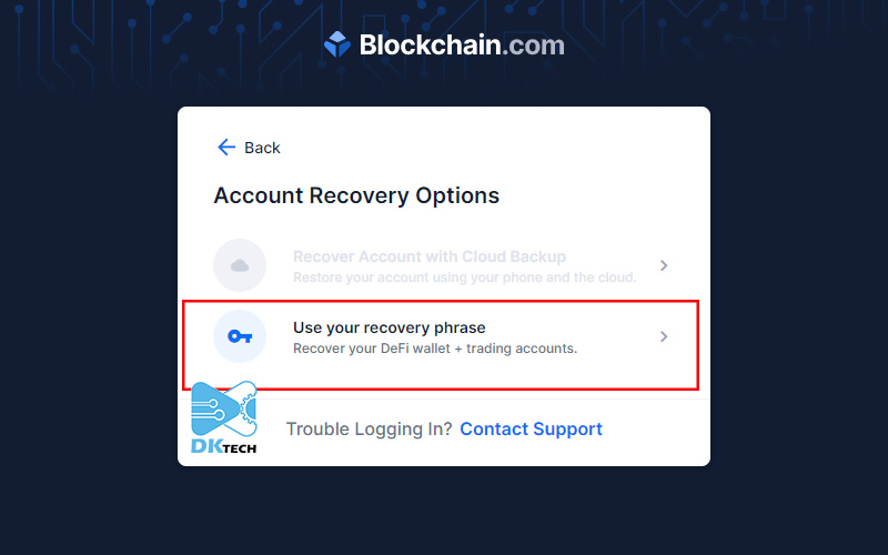 Khôi phục ví Bitcoin - bước 4